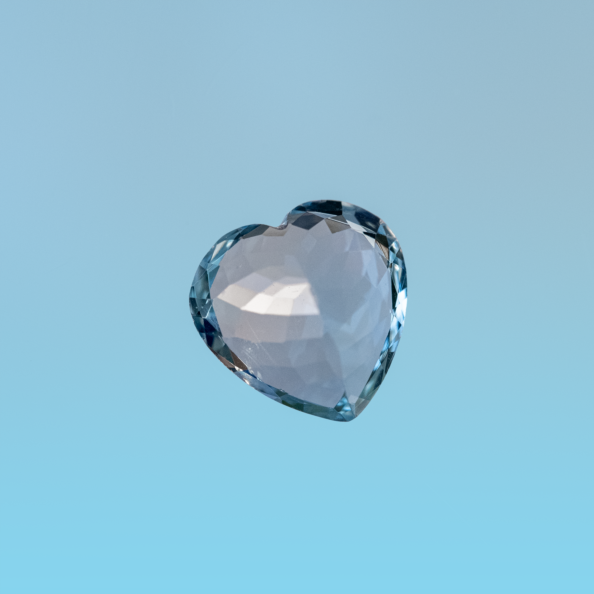 Aquamarin Herz 4,56 ct.