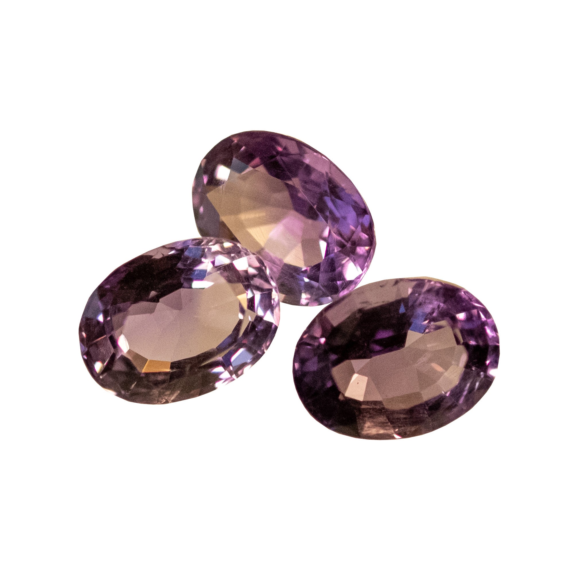 Amethysten - Trio 15,28 cts.