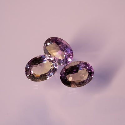 Amethysten - Trio 15,28 cts.